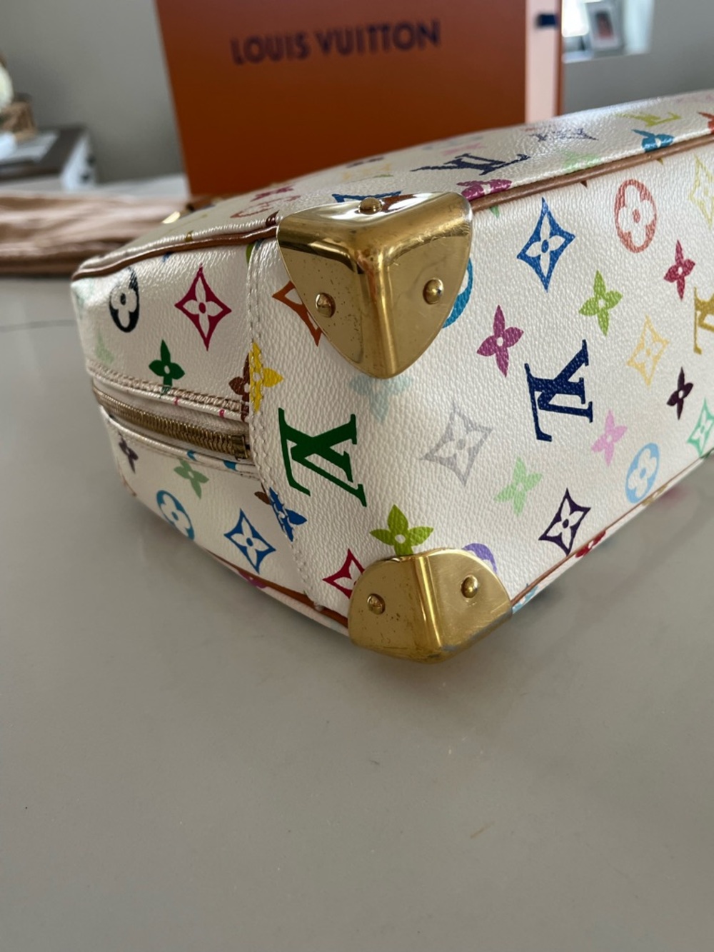 Louis Vuitton x Takashi Murakami Multicolore Trouville - Blanc - Picture 10 of 15